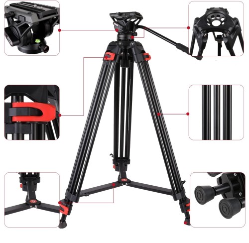 COMAN DF16Ls Statyw video 189cm z koszykiem