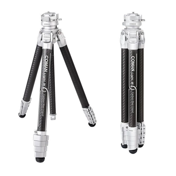 COMAN Light-W Statyw fotograficzny 158cm karbonowy biały