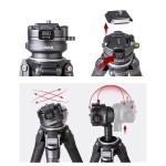 COMAN Light-W Statyw fotograficzny 158cm karbonowy biały