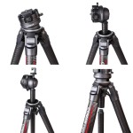 COMAN Light-W Statyw fotograficzny 158cm karbonowy szary