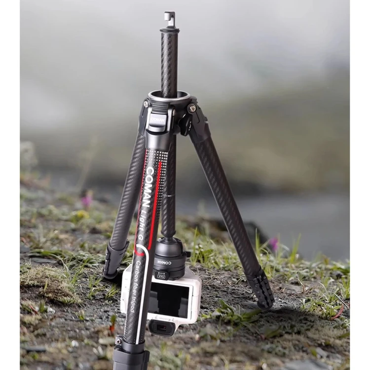 COMAN Light-W Statyw fotograficzny 158cm karbonowy szary