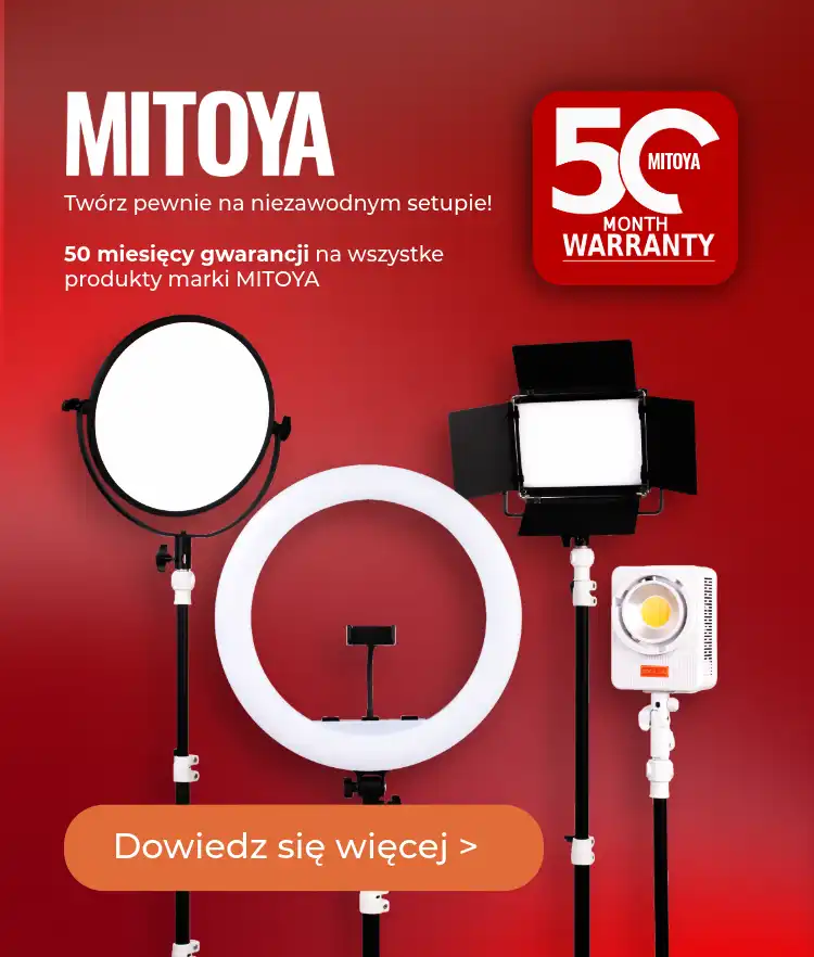 50 miesięcy gwarancji na produkty MItoya